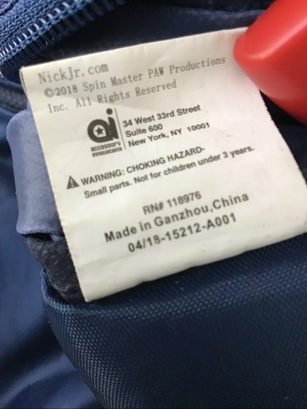 2018 Full size Paw Patrol backpack for senior backpack